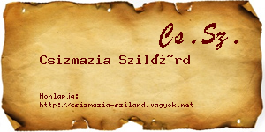Csizmazia Szilárd névjegykártya